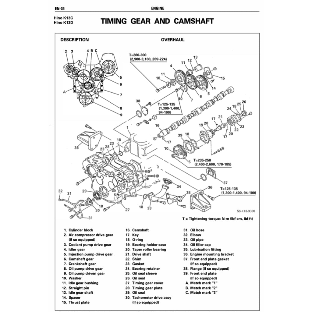 HINO ENGINE K13C-T/K13D-T WORKSHOP SERVICE REPAIR MANUAL - Image 9