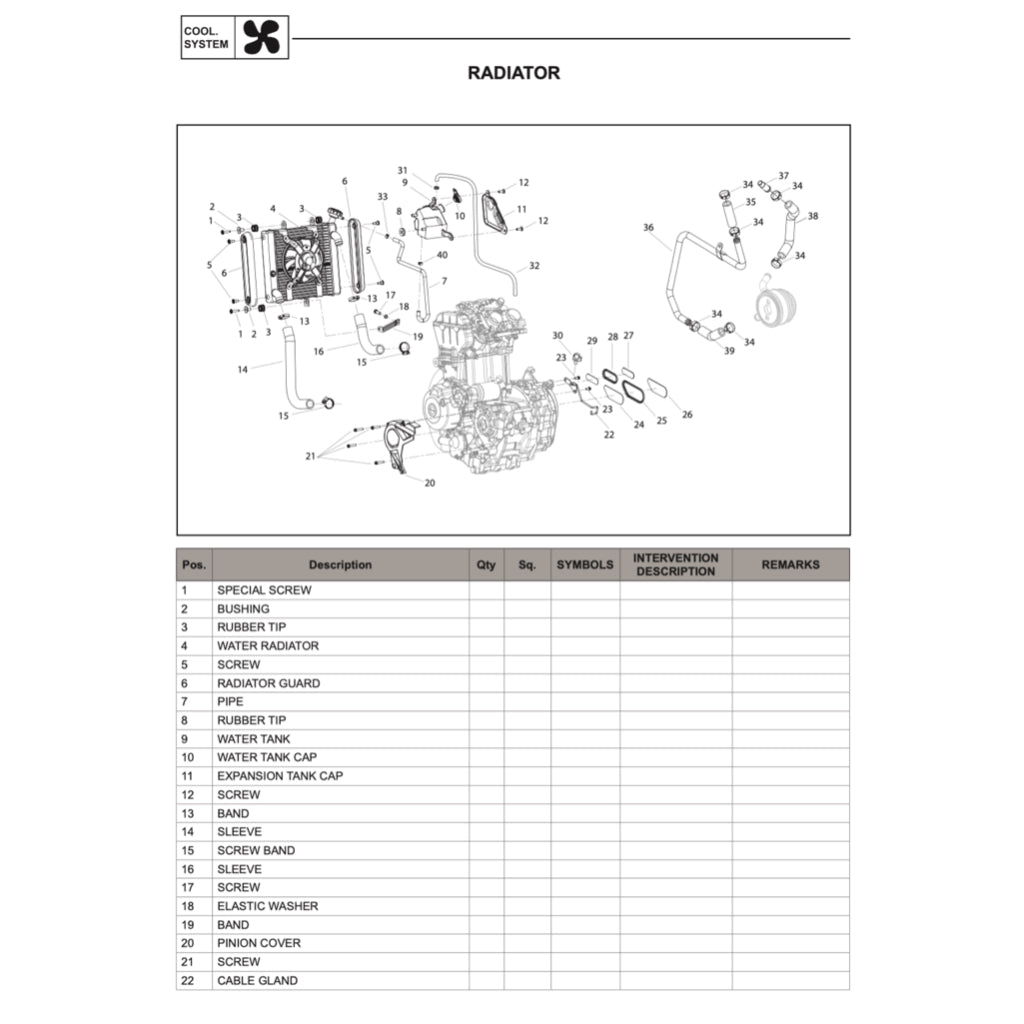 BENELLI LEONCINO BJ500 (2017-2022) SERVICE WORKSHOP MANUAL + PARTS CATALOGUE + OWNER'S MANUAL - Image 8