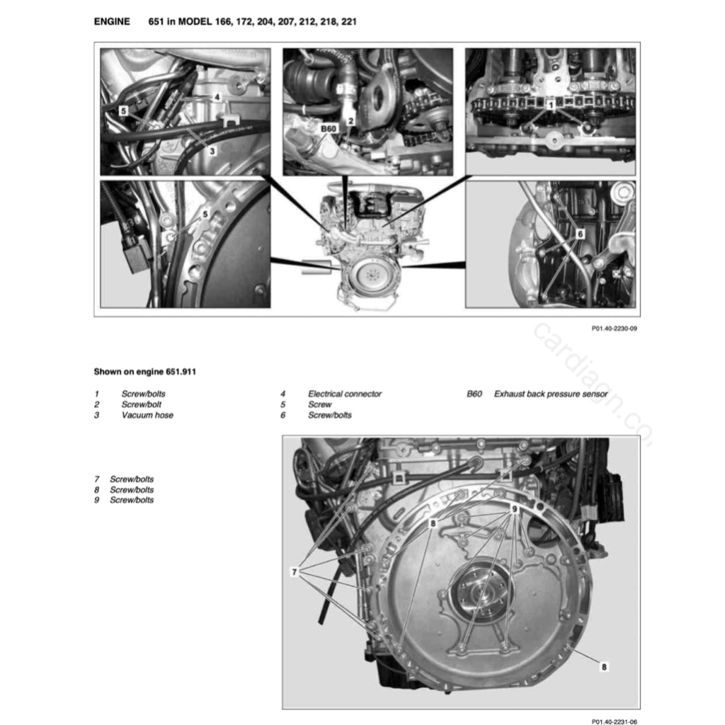 MERCEDES BENZ ENGINE OM651 SERVICE REPAIR MANUAL - Image 6