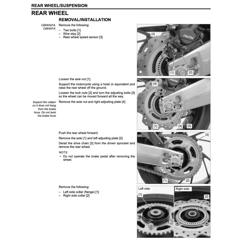HONDA CB650F (2014-2017) SERVICE WORKSHOP MANUAL + PARTS CATALOGUE + OWNER'S MANUAL - Image 8