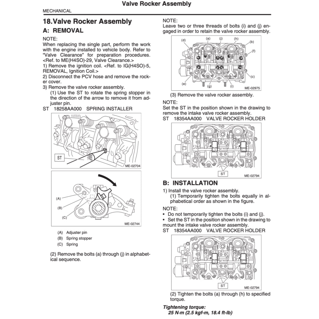 SUBARU LEGACY BM (2009-2014) SERVICE WORKSHOP MANUAL - Image 5