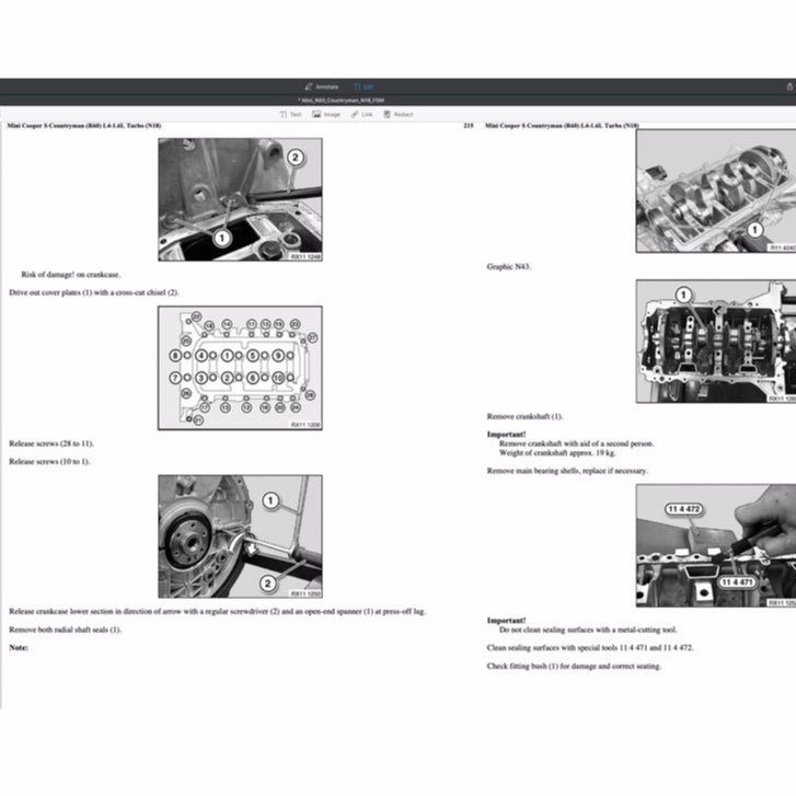 MINI COUNTRYMAN COOPER S R60 / N18 (2010-2016) SERVICE WORKSHOP MANUAL - Image 7