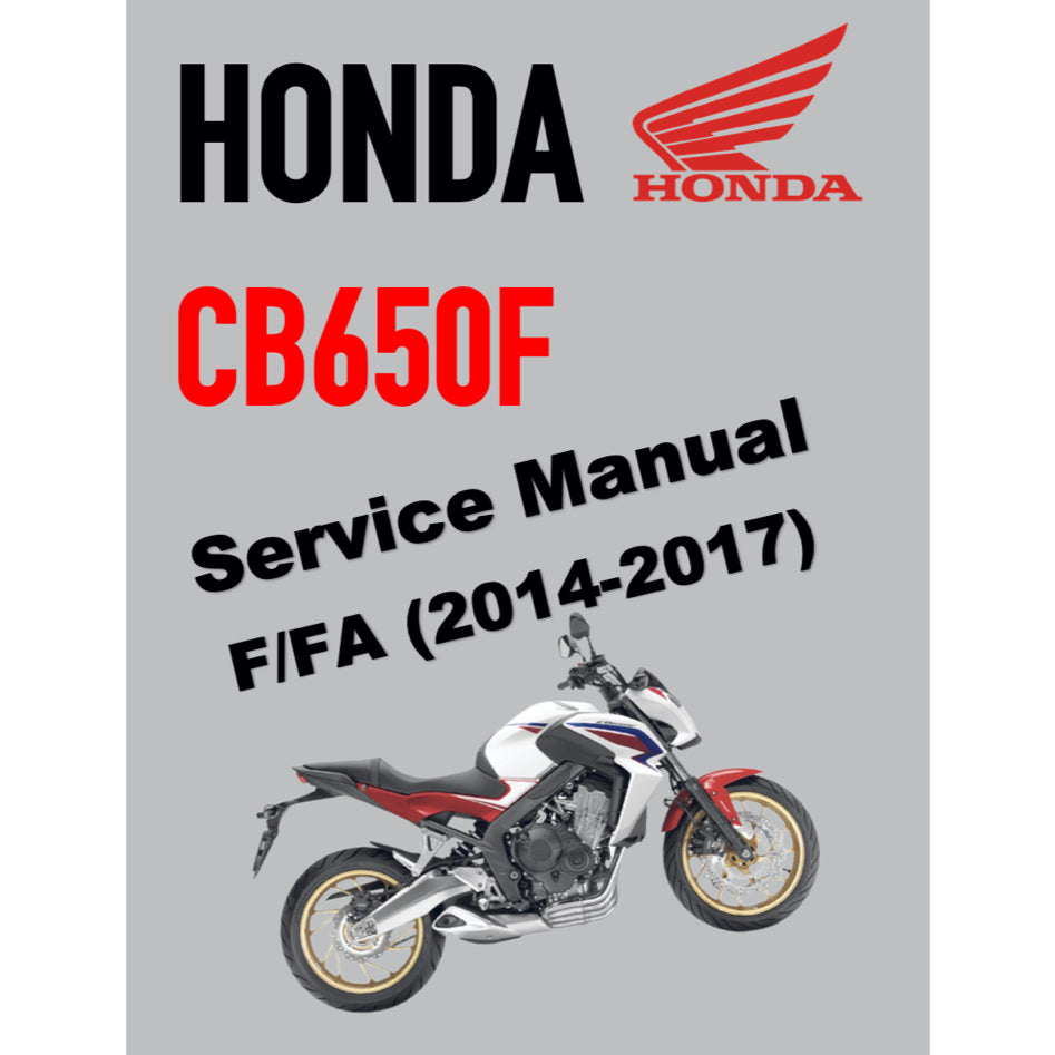 HONDA CB650F (2014-2017) SERVICE WORKSHOP MANUAL + PARTS CATALOGUE + OWNER'S MANUAL - Image 2
