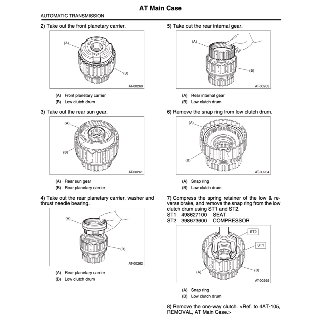 SUBARU IMPREZA GE/GH (2008-2011) SERVICE WORKSHOP MANUAL - Image 8