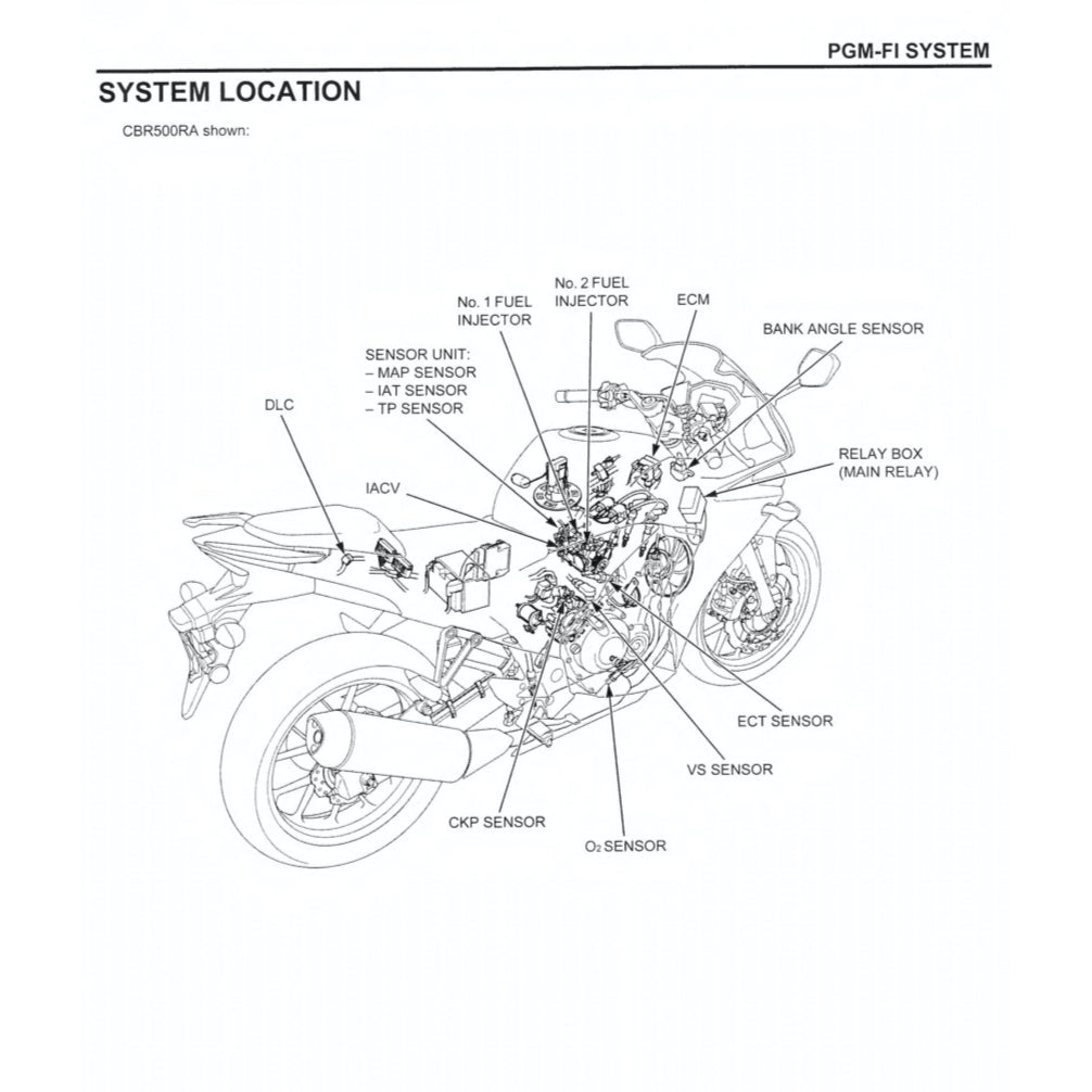 HONDA CBR500R RA (2013-2016) SERVICE WORKSHOP MANUAL + PARTS CATALOGUE + OWNER'S MANUAL - Image 4