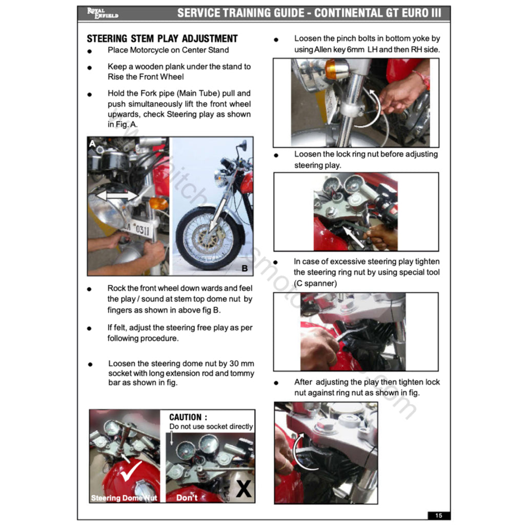 ROYAL ENFIELD CONTINENTAL GT 535 (2013-2016) SERVICE WORKSHOP MANUAL + PARTS CATALOGUE + OWNER'S MANUAL - Image 4
