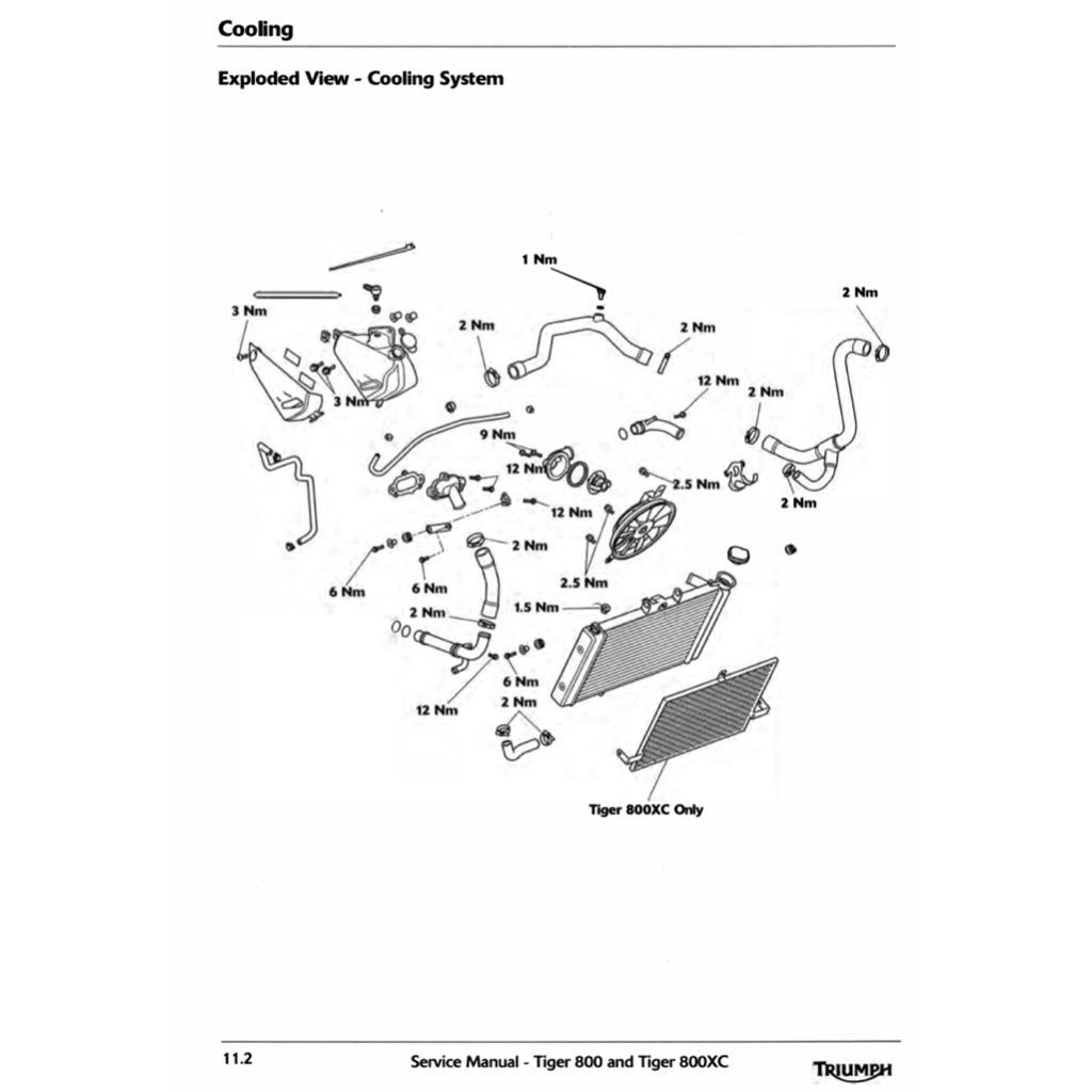 TRIUMPH TIGER 800 XC (2011-2014) SERVICE WORKSHOP MANUAL + OWNER'S MANUAL - Image 6