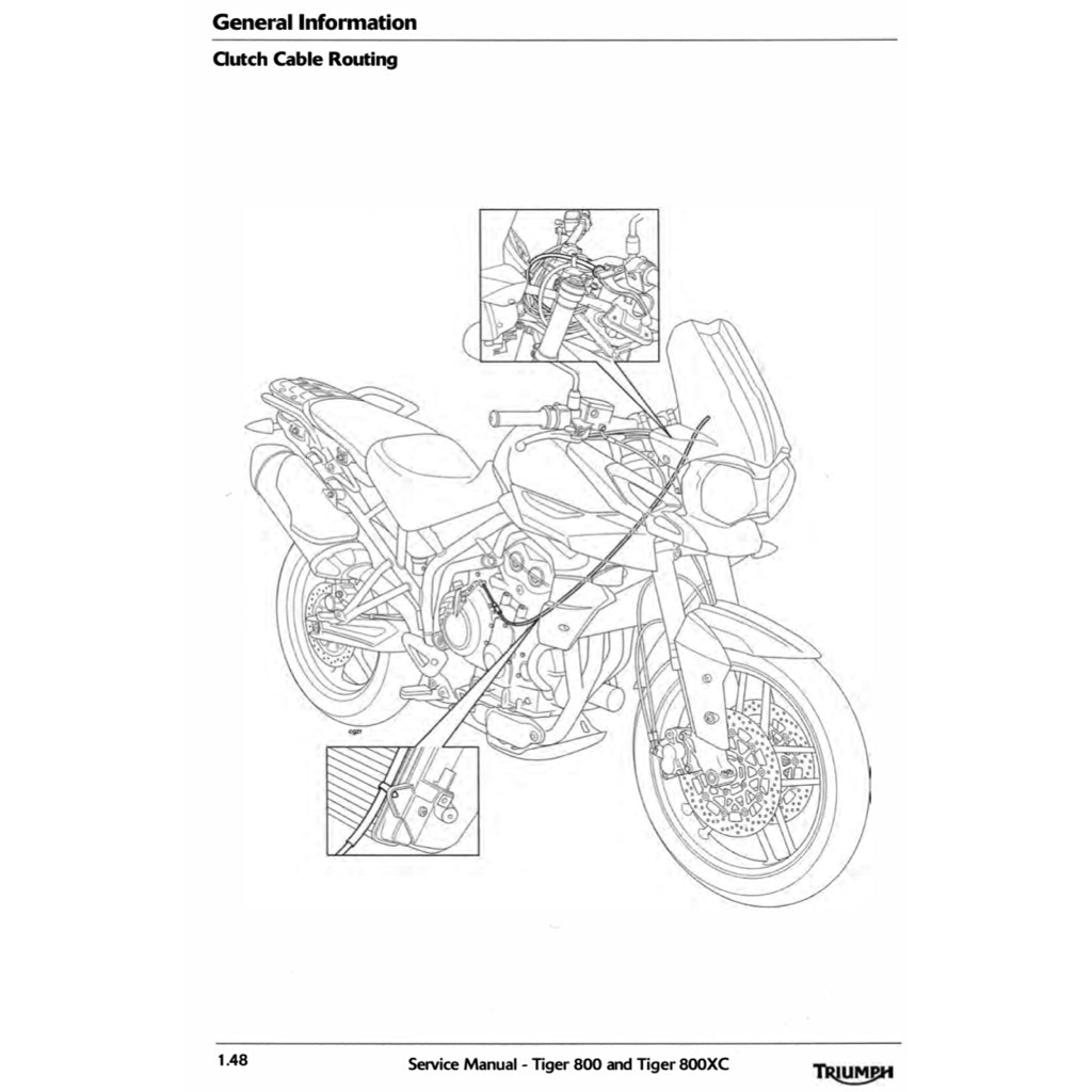 TRIUMPH TIGER 800 XC (2011-2014) SERVICE WORKSHOP MANUAL + OWNER'S MANUAL - Image 5