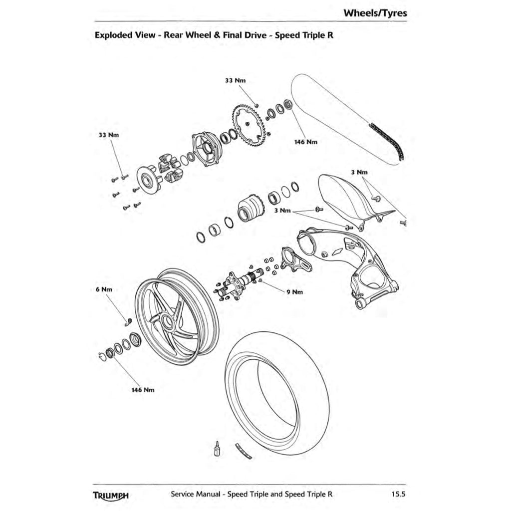 TRIUMPH SPEED TRIPLE/ R 1050 (2011-2016) SERVICE WORKSHOP MANUAL + OWNER'S MANUAL - Image 8