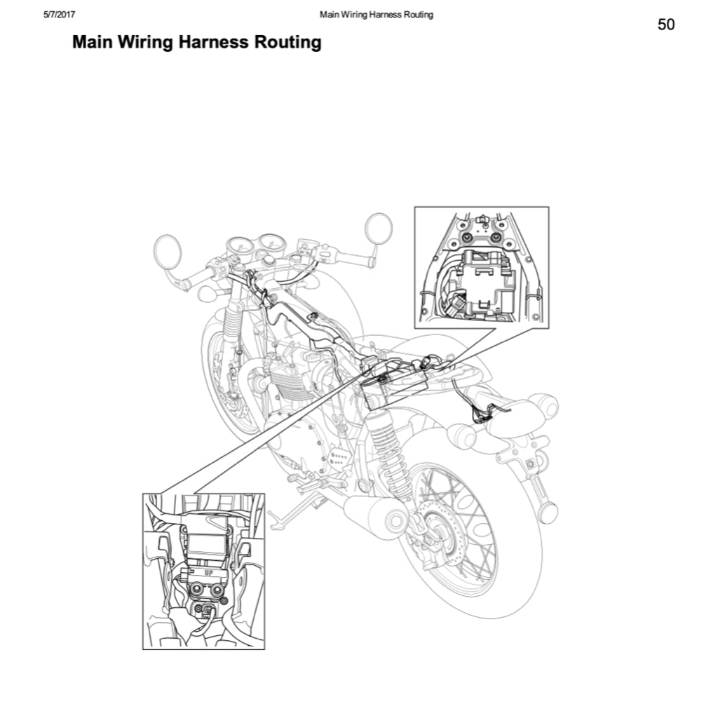 TRIUMPH THRUXTON R 1200 (2016-2023) SERVICE WORKSHOP MANUAL + OWNER'S MANUAL - Image 5