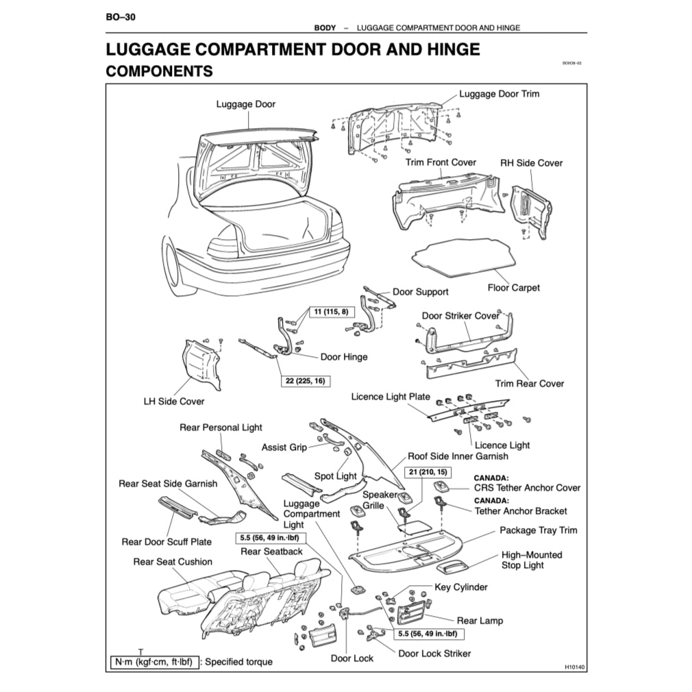 LEXUS LS400 XF10/XF20 (1990-2000) SERVICE WORKSHOP MANUAL - Image 8