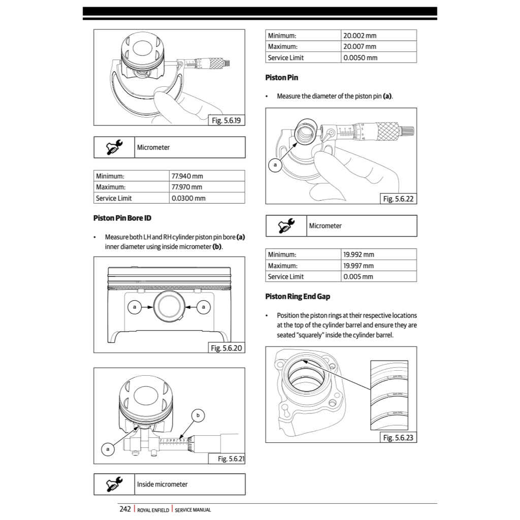 ROYAL ENFIELD INTERCEPTOR TWIN 650 (2018-2023) SERVICE WORKSHOP MANUAL + OWNER'S MANUAL - Image 7
