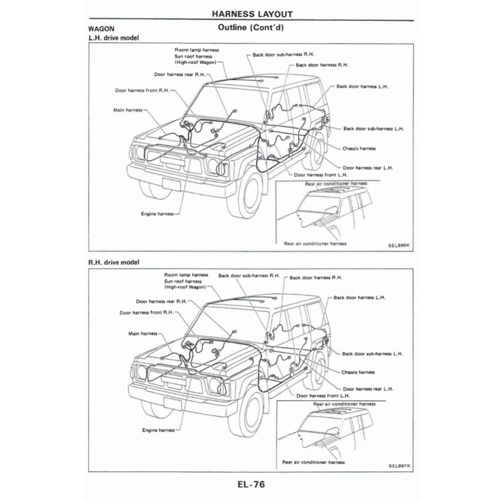 NISSAN PATROL Y60 GQ (1987-1997) SERVICE WORKSHOP MANUAL - Image 6