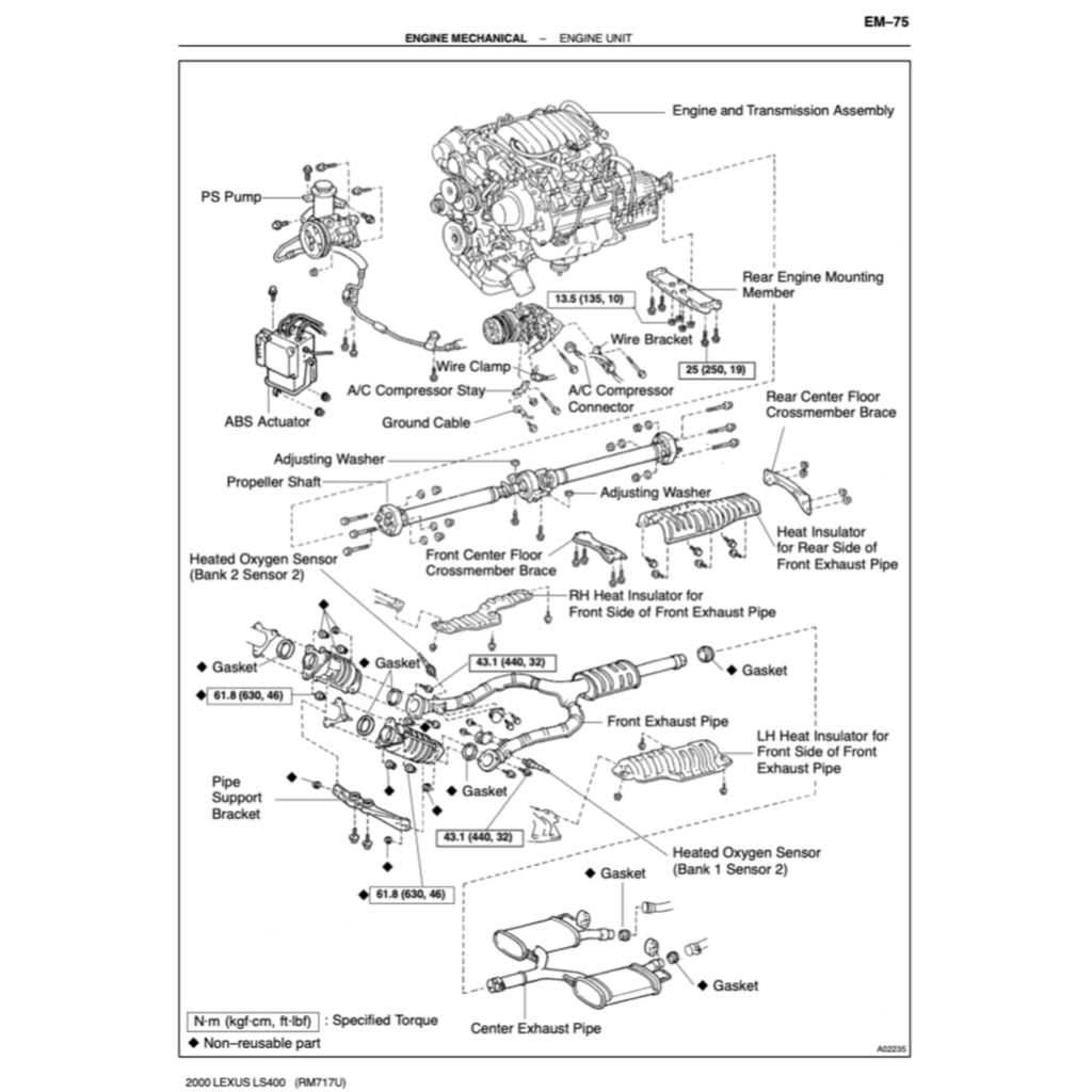 LEXUS LS400 XF10/XF20 (1990-2000) SERVICE WORKSHOP MANUAL - Image 4