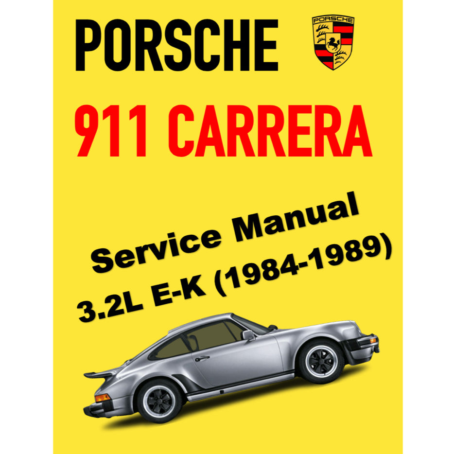 PORSCHE 911 CARRERA (1984-1989) SERVICE WORKSHOP MANUAL + PARTS CATALOGUE