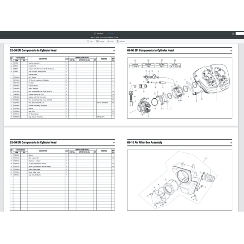 ROYAL ENFIELD CONTINENTAL GT 535 (2013-2016) SERVICE WORKSHOP MANUAL + PARTS CATALOGUE + OWNER'S MANUAL - Image 7