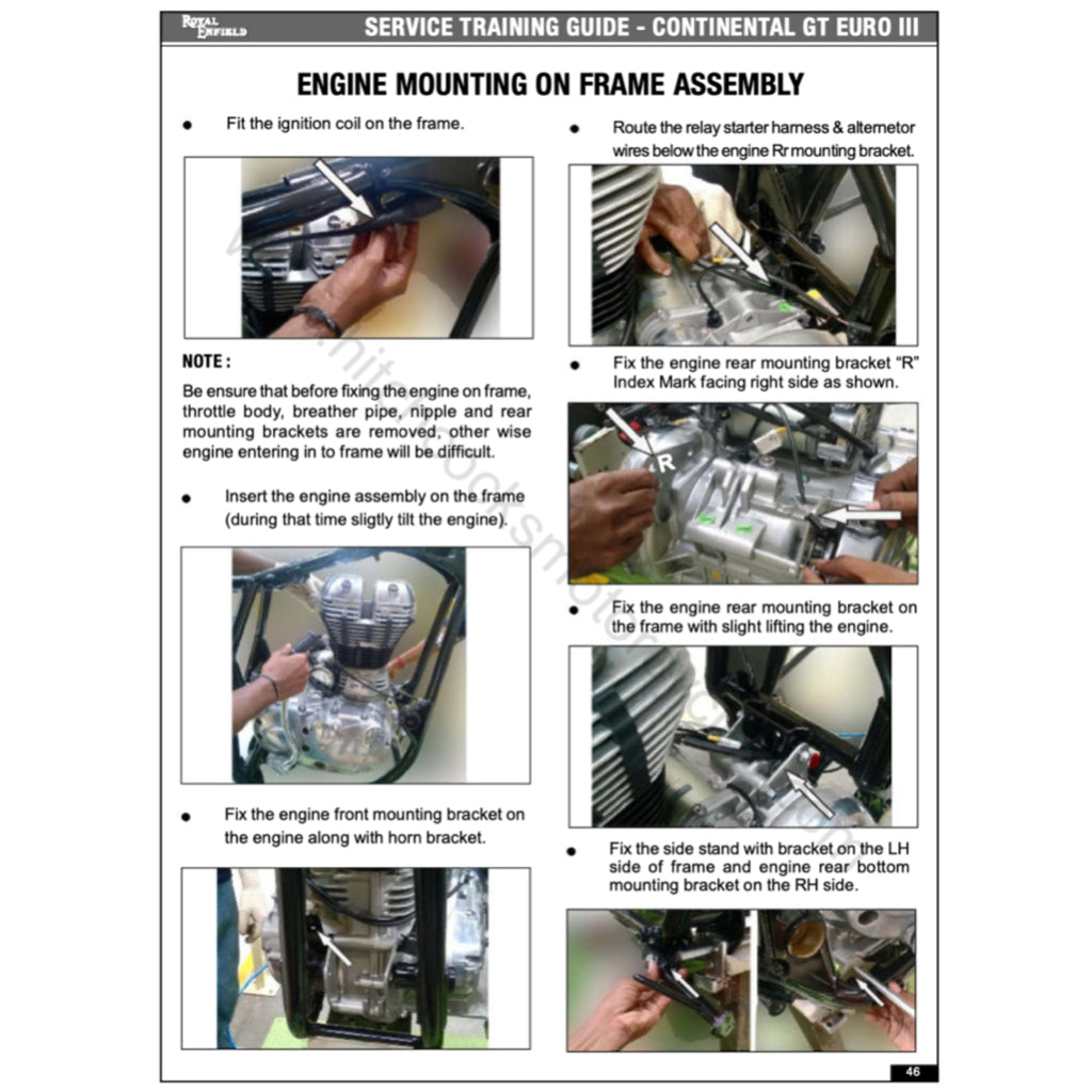 ROYAL ENFIELD CONTINENTAL GT 535 (2013-2016) SERVICE WORKSHOP MANUAL + PARTS CATALOGUE + OWNER'S MANUAL - Image 8