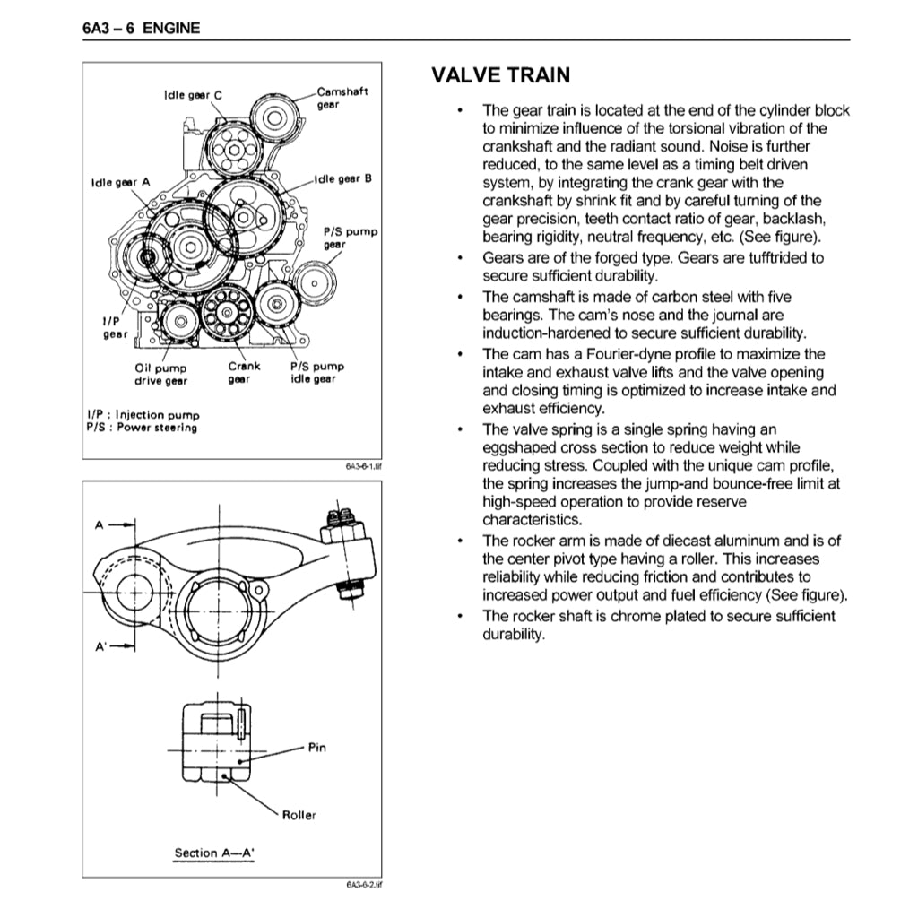ISUZU ENGINE 4H SERIES (4HF1/G1/G1T/EI-T/EI-TC) SERVICE WORKSHOP MANUAL - Image 8