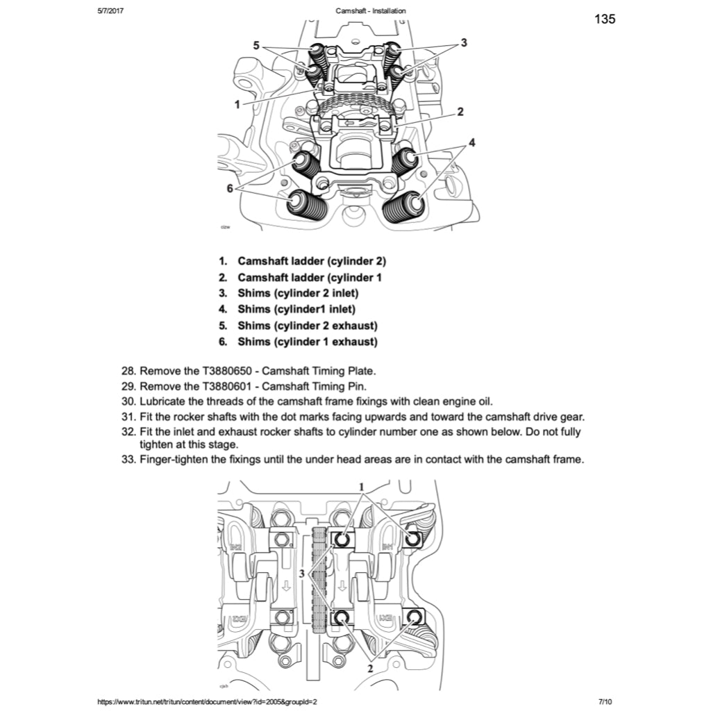 TRIUMPH THRUXTON R 1200 (2016-2023) SERVICE WORKSHOP MANUAL + OWNER'S MANUAL - Image 6