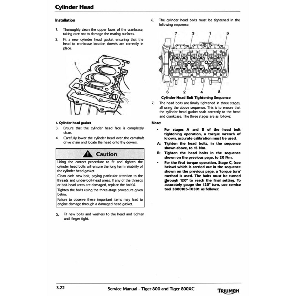 TRIUMPH TIGER 800 XC (2011-2014) SERVICE WORKSHOP MANUAL + OWNER'S MANUAL - Image 9