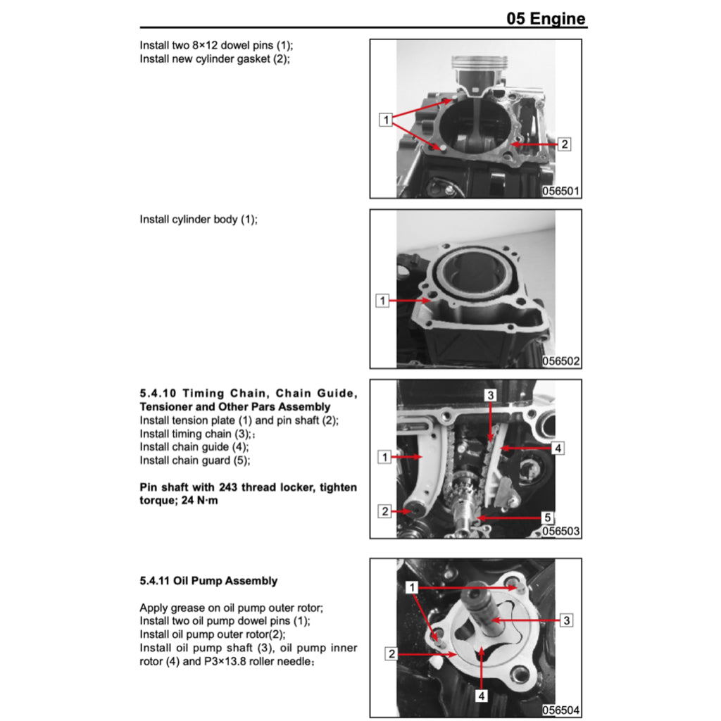 CFMOTO 250NK CF250/A (2018-2023) SERVICE WORKSHOP MANUAL + PARTS CATALOGUE + OWNER'S MANUAL - Image 9