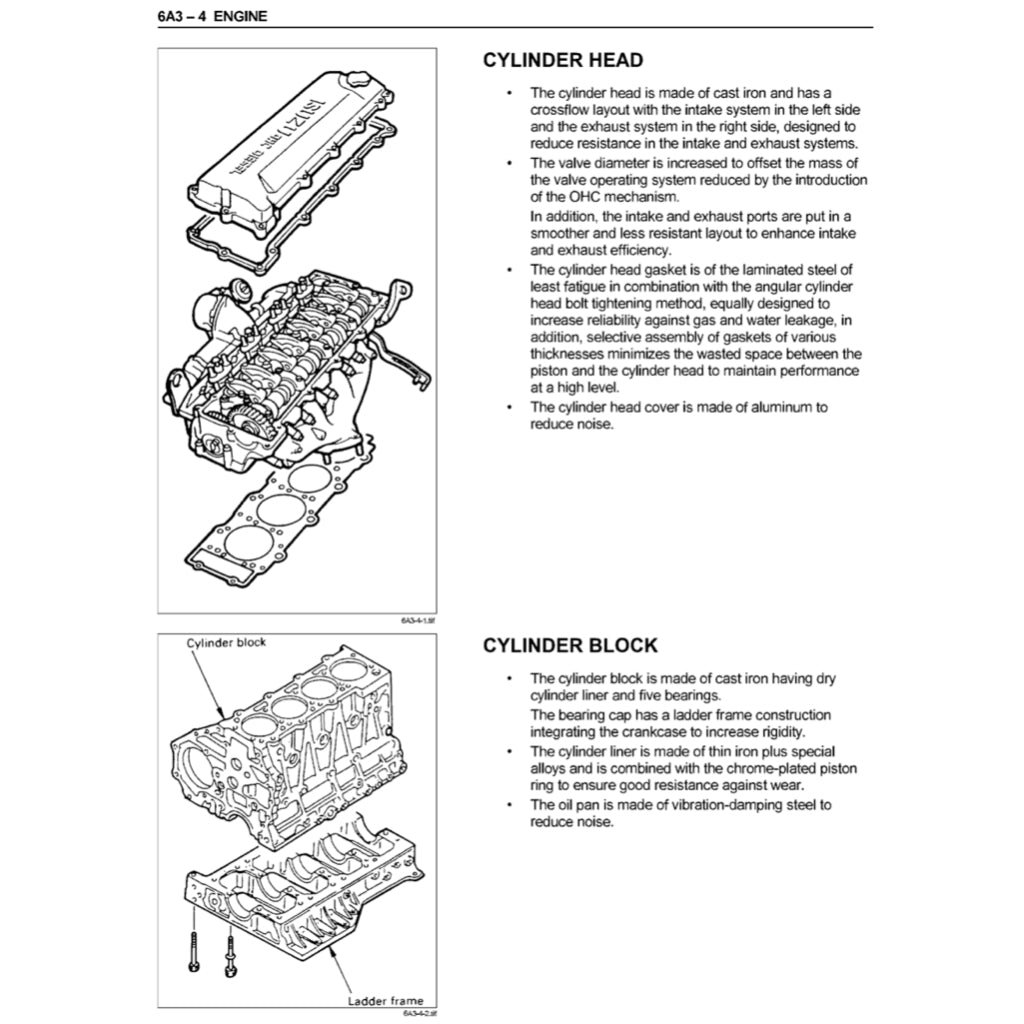ISUZU ENGINE 4H SERIES (4HF1/G1/G1T/EI-T/EI-TC) SERVICE WORKSHOP MANUAL - Image 9