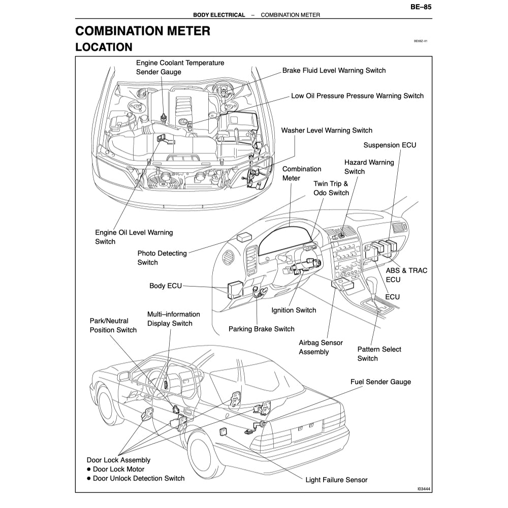 LEXUS LS400 XF10/XF20 (1990-2000) SERVICE WORKSHOP MANUAL - Image 9
