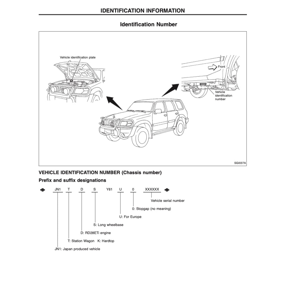 NISSAN PATROL Y61 GR (1997-2016) SERVICE WORKSHOP MANUAL - Image 8