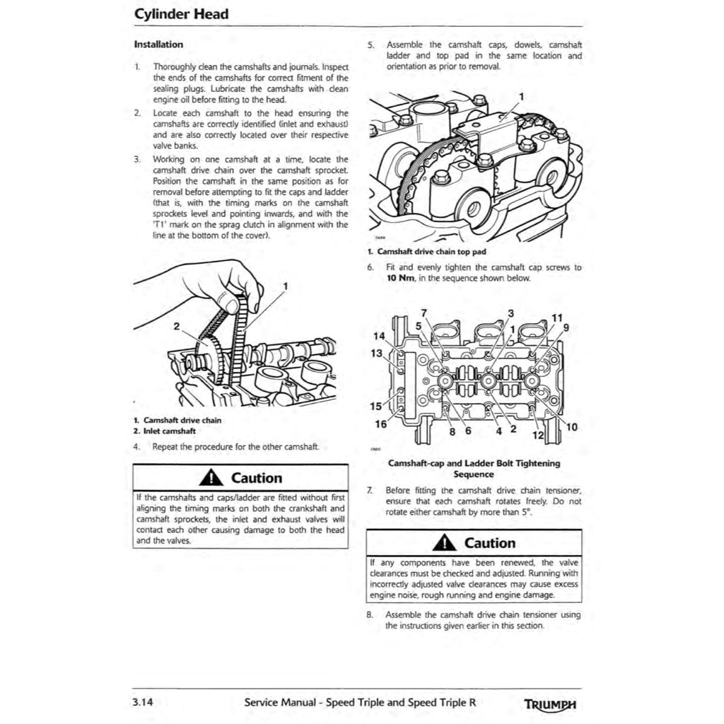TRIUMPH SPEED TRIPLE/ R 1050 (2011-2016) SERVICE WORKSHOP MANUAL + OWNER'S MANUAL - Image 6