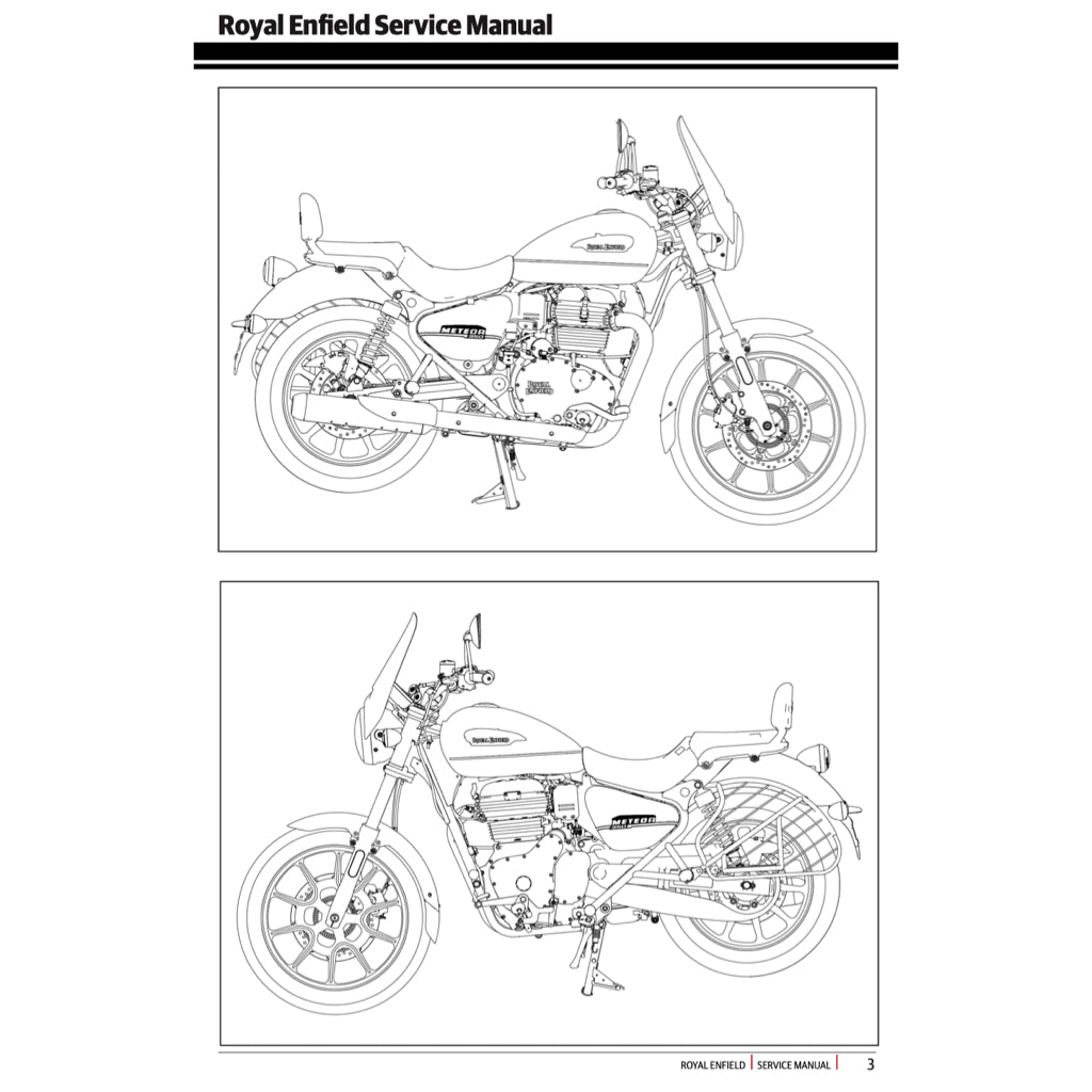 ROYAL ENFIELD METEOR 350 (2021+) SERVICE WORKSHOP MANUAL + OWNER'S MANUAL - Image 5