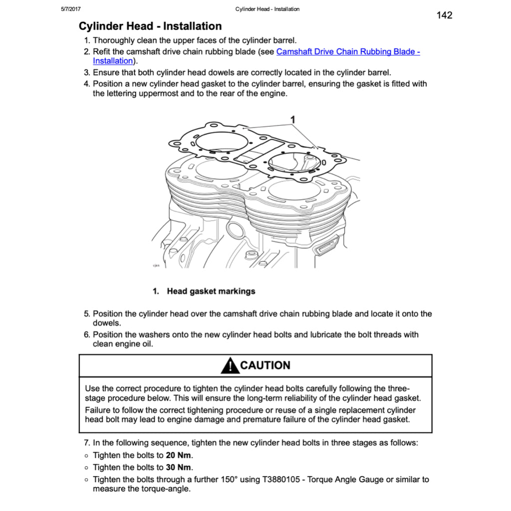 TRIUMPH THRUXTON R 1200 (2016-2023) SERVICE WORKSHOP MANUAL + OWNER'S MANUAL - Image 8