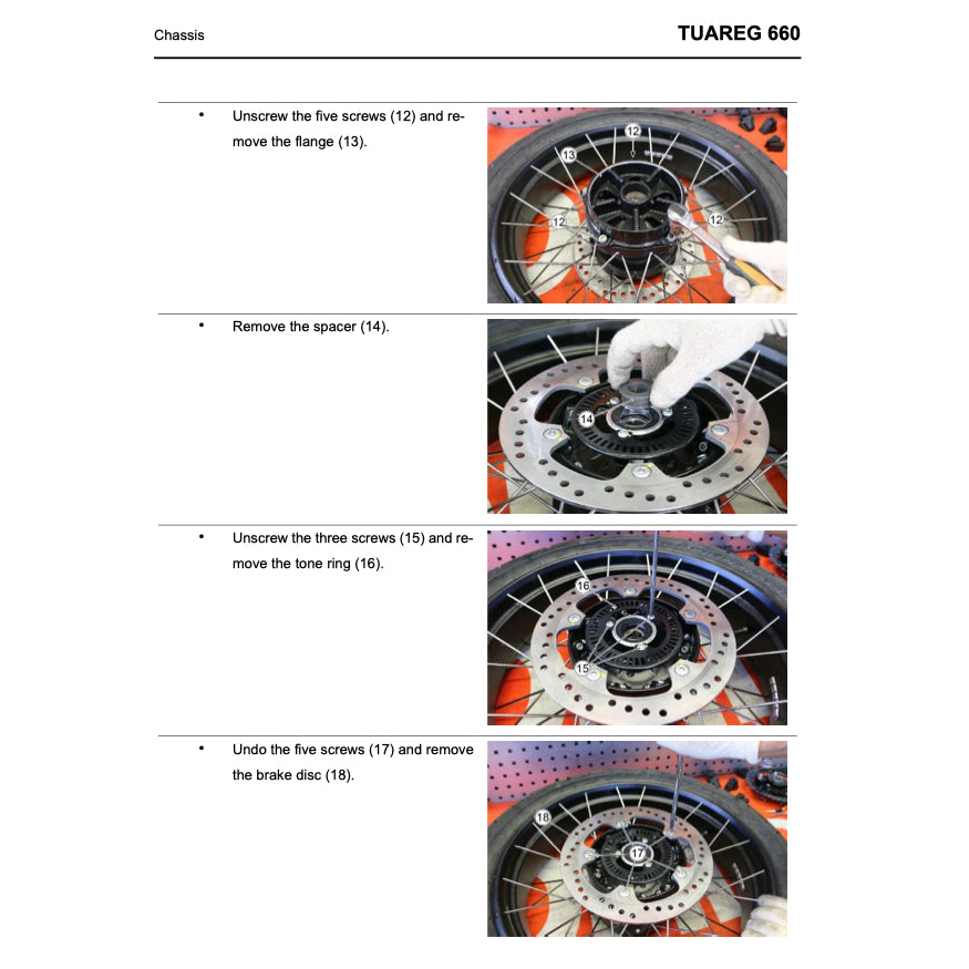 APRILIA TUAREG 660 (2021+) SERVICE WORKSHOP MANUAL + PARTS CATALOGUE + OWNER'S MANUAL - Image 6