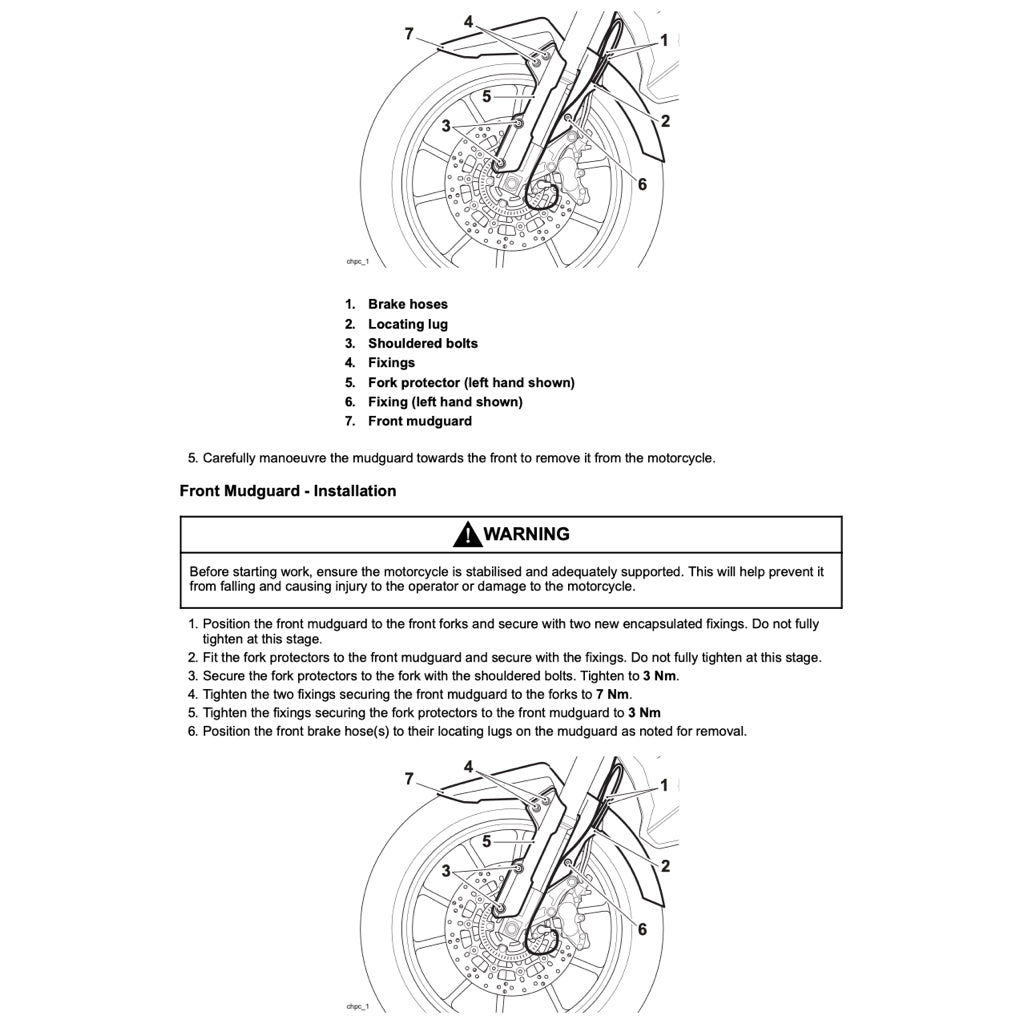 TRIUMPH TIGER 1200 XCX (2016-2023) SERVICE WORKSHOP MANUAL + OWNER'S MANUAL - Image 9