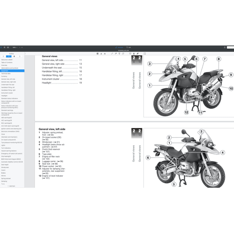BMW R1200 GS / R1200GS K25 (2005-2013) SERVICE WORKSHOP MANUAL + PARTS CATALOGUE + OWNER'S MANUAL - Image 3