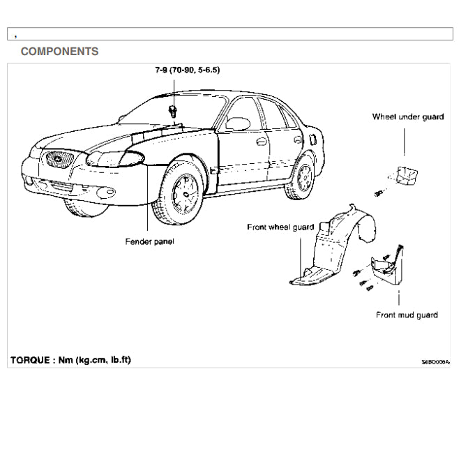 HYUNDAI SONATA Y3 (1993-1998) SERVICE WORKSHOP MANUAL - Image 4
