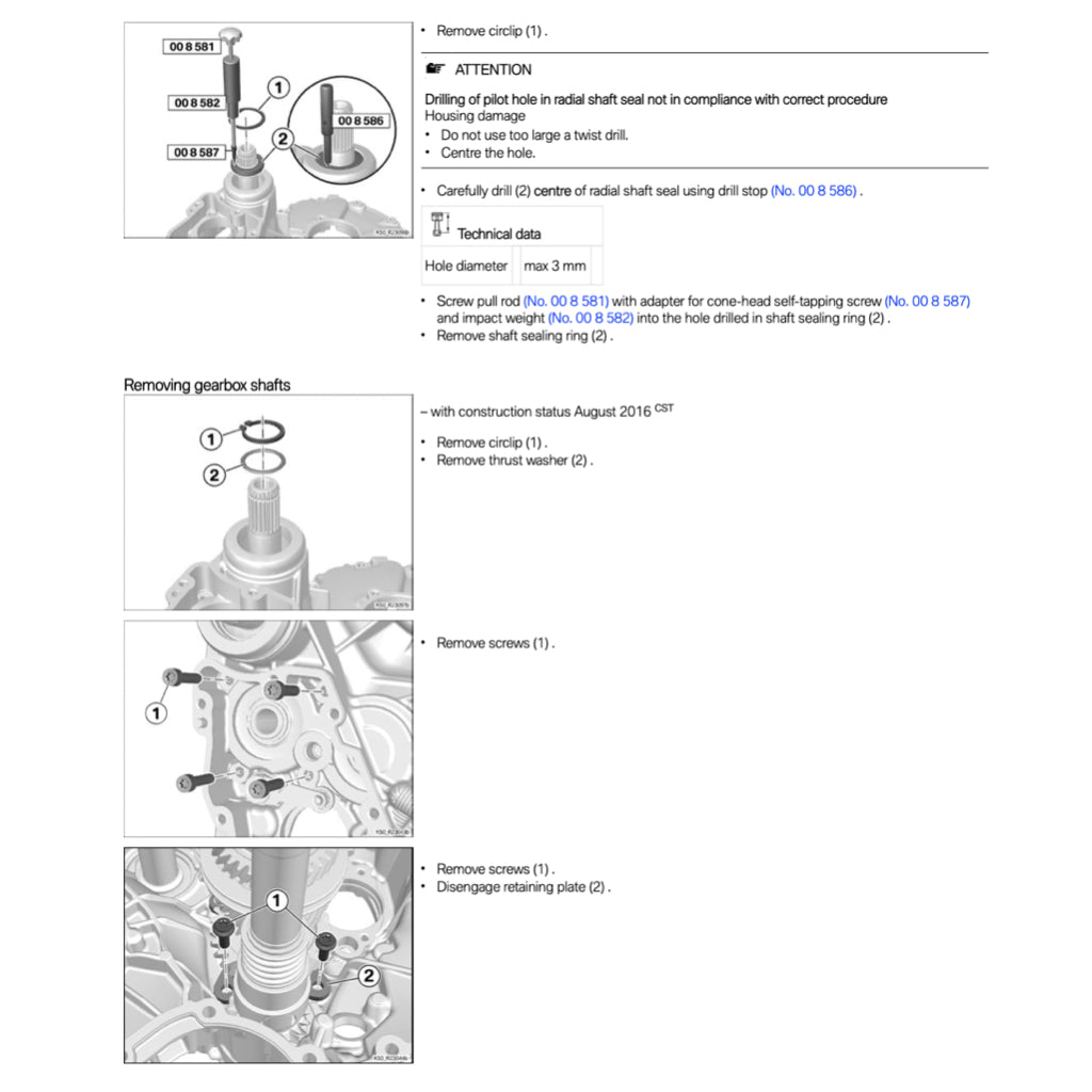 BMW R1200GS ADVENTURE K51 (2014-2019) SERVICE WORKSHOP MANUAL + PARTS CATALOGUE + OWNER'S MANUAL - Image 8