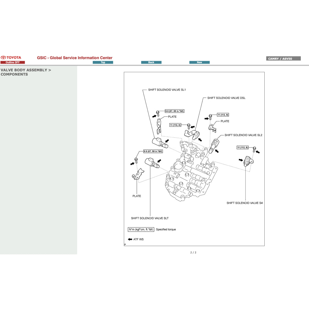 TOYOTA CAMRY ACV ASV 50/51 (2012-2017) ONLINE SERVICE WORKSHOP MANUAL - Image 3