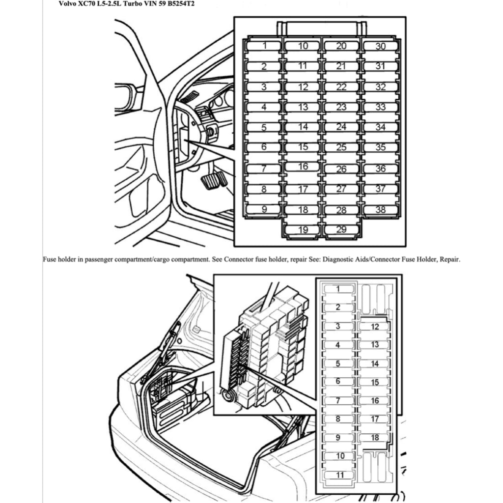 VOLVO V70 XC (2000-2007) SERVICE WORKSHOP MANUAL - Image 3