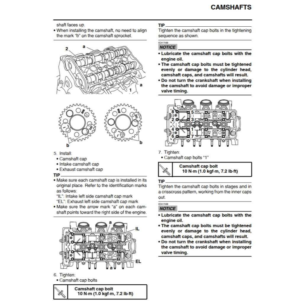 YAMAHA 900 TRACER/GT TRA/F/H (2015-2020) SERVICE WORKSHOP MANUAL + PARTS CATALOGUE + OWNER'S MANUAL - Image 8