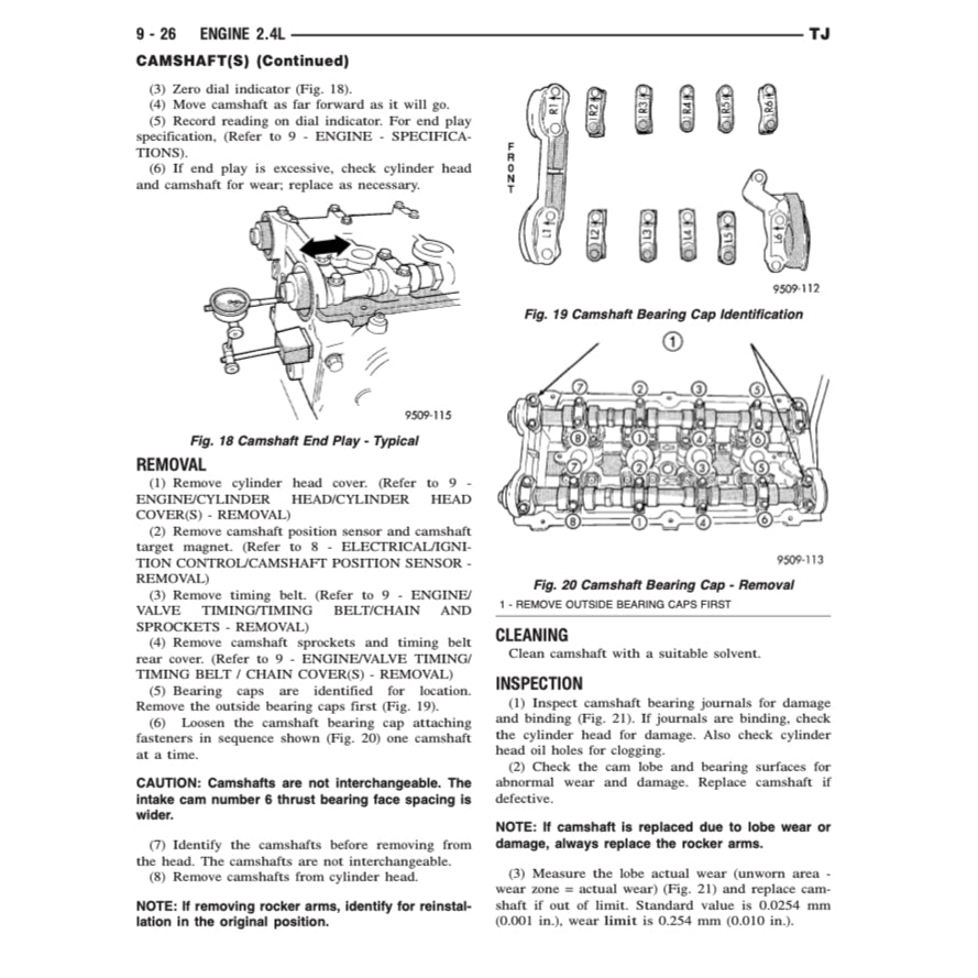 JEEP WRANGLER TJ (1996-2006) SERVICE WORKSHOP MANUAL + PARTS CATALOGUE - Image 5