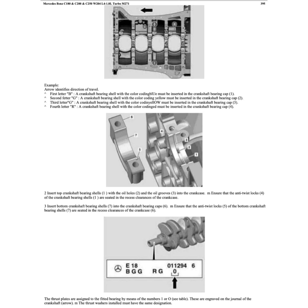 MERCEDES BENZ C-CLASS W204 M271 ENGINE (2007-2015) SERVICE WORKSHOP MANUAL - Image 8