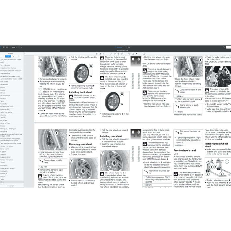 BMW R1200 GS / R1200GS K25 (2005-2013) SERVICE WORKSHOP MANUAL + PARTS CATALOGUE + OWNER'S MANUAL - Image 5