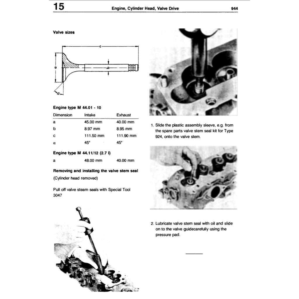 PORSCHE 944 (1982-1991) SERVICE WORKSHOP MANUAL + PARTS CATALOGUE - Image 4