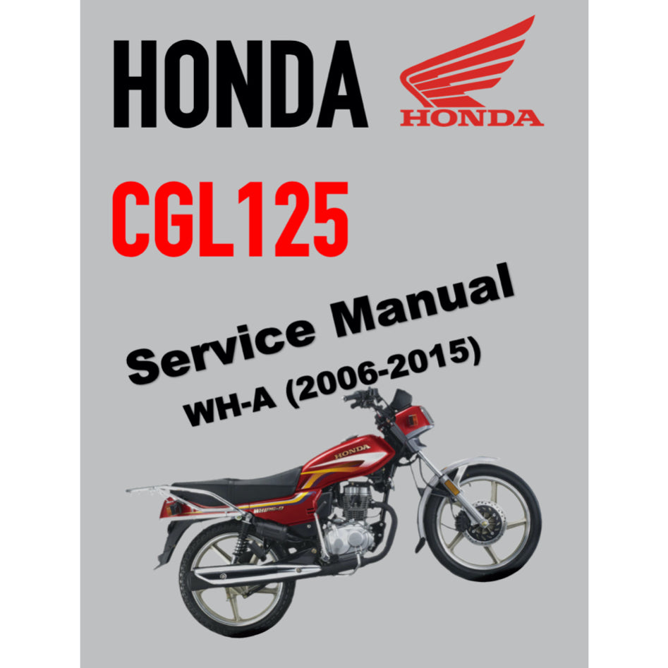 HONDA CGL125 WH-A (2006-2015) SERVICE WORKSHOP MANUAL + PARTS CATALOGUE - Image 2