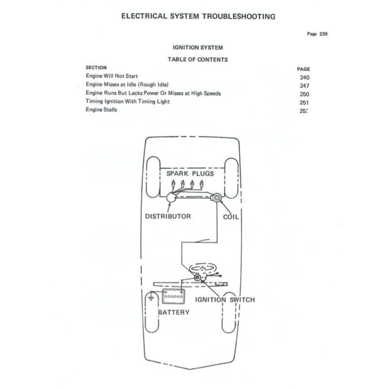 FIAT X-1/9 (1974-1989) SERVICE WORKSHOP MANUAL + PARTS CATALOGUE - Image 7