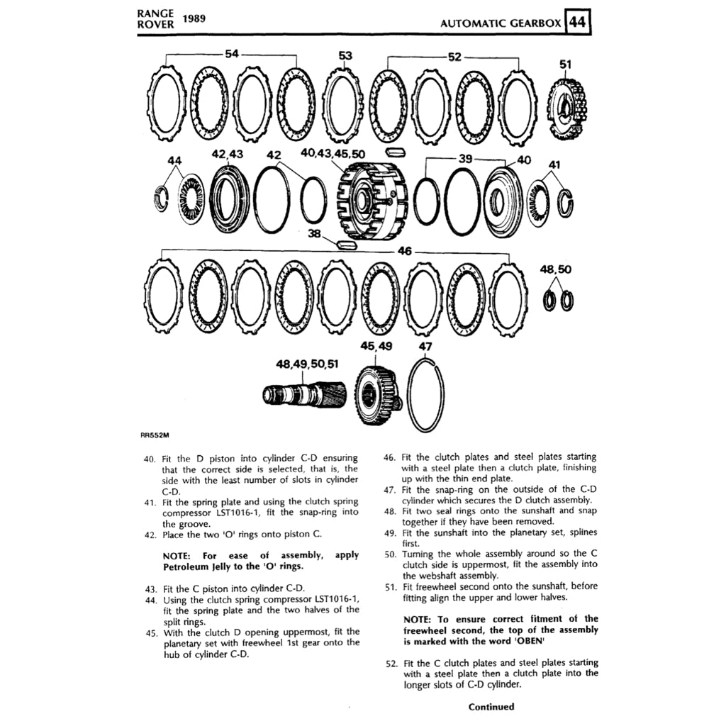 RANGE ROVER CLASSIC (1987-1994) SERVICE WORKSHOP MANUAL - Image 4