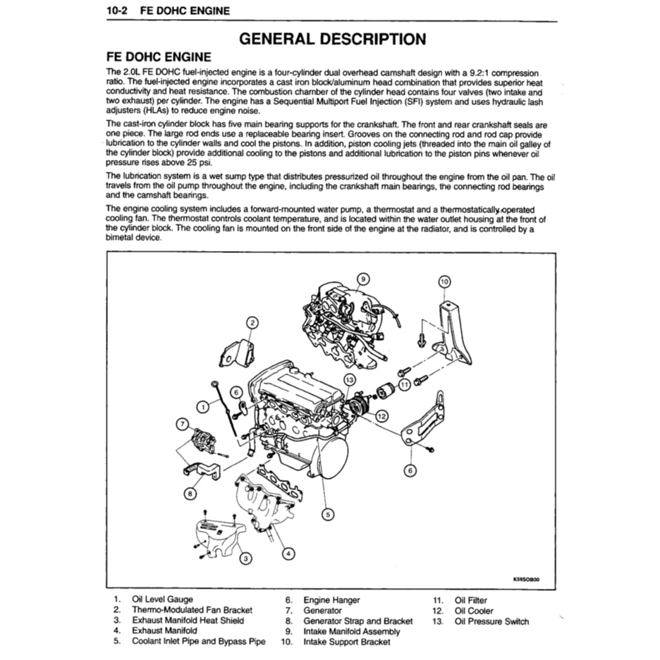 KIA SPORTAGE JA/NB (1996-2004) SERVICE WORKSHOP MANUAL - Image 6