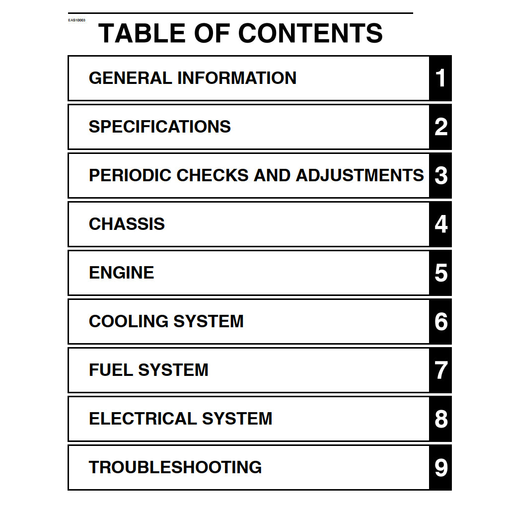 YAMAHA 900 TRACER/GT TRA/F/H (2015-2020) SERVICE WORKSHOP MANUAL + PARTS CATALOGUE + OWNER'S MANUAL - Image 3