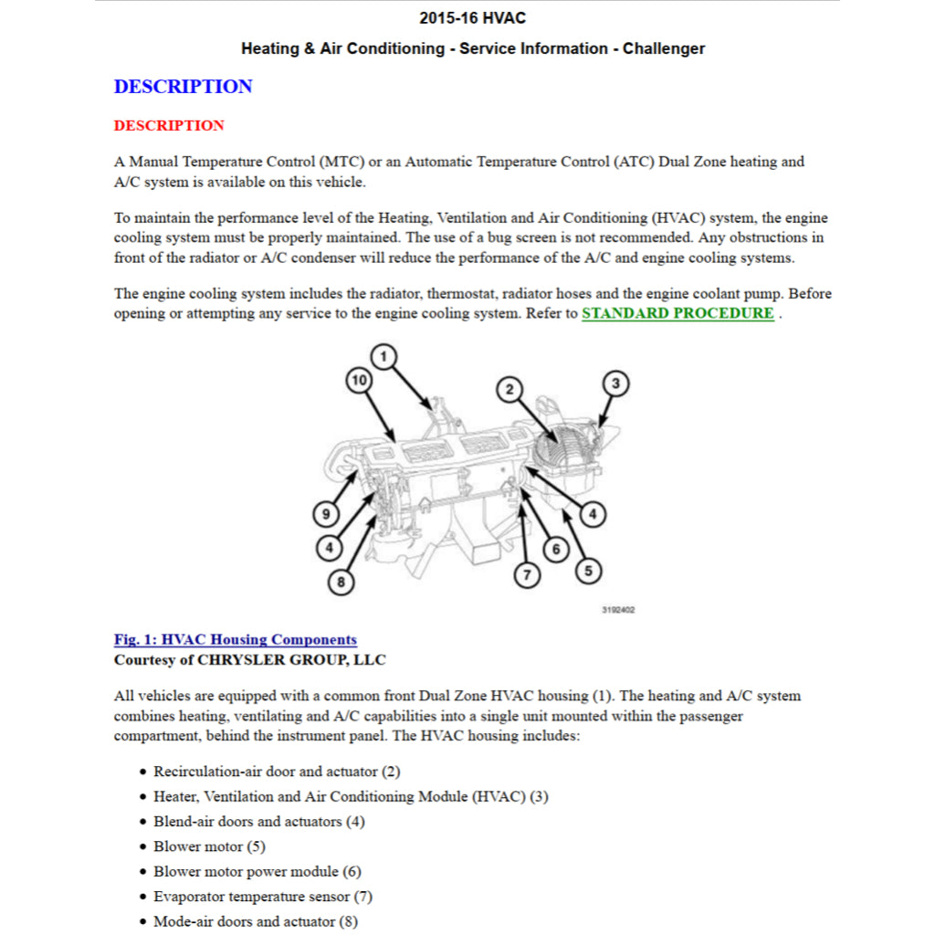 DODGE CHALLENGER III (2008-2020) SERVICE WORKSHOP MANUAL - Image 6