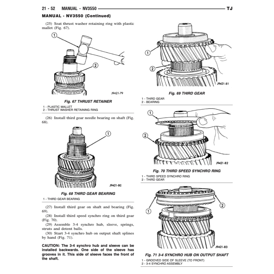 JEEP WRANGLER TJ (1996-2006) SERVICE WORKSHOP MANUAL + PARTS CATALOGUE - Image 9